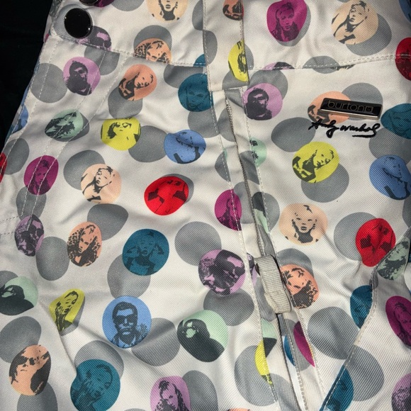 Colorful Polka Dot Women's Straight Leg Snowboarding Pants - Picture 3 of 9